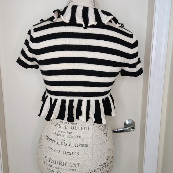 Striped Cashmere Cardigan - Picture 4 of 9